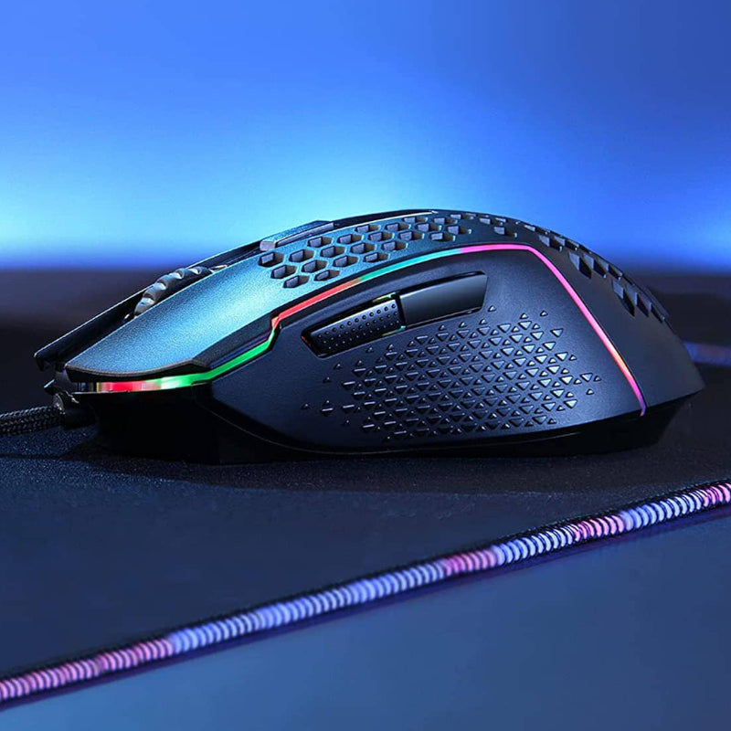REDRAGON Reaping 6200DPI RGB LightWeight 65g Gaming Mouse - Black-8