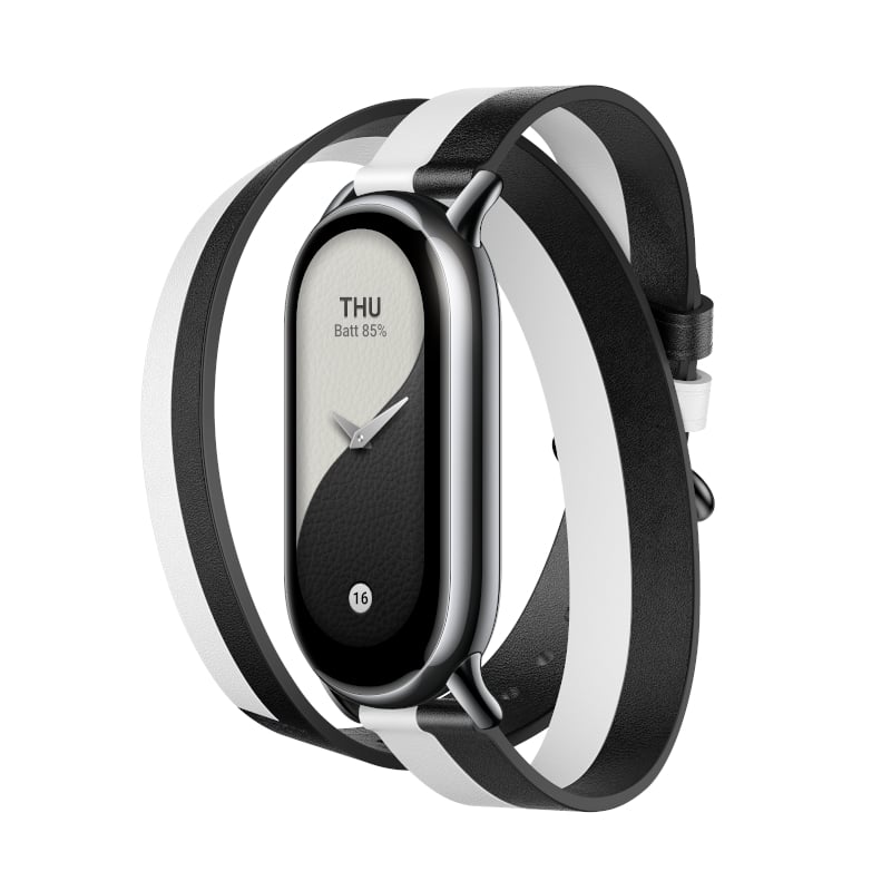 XIAOMI SMART BAND 8 DBL WRAP STRAP BK|WT-1