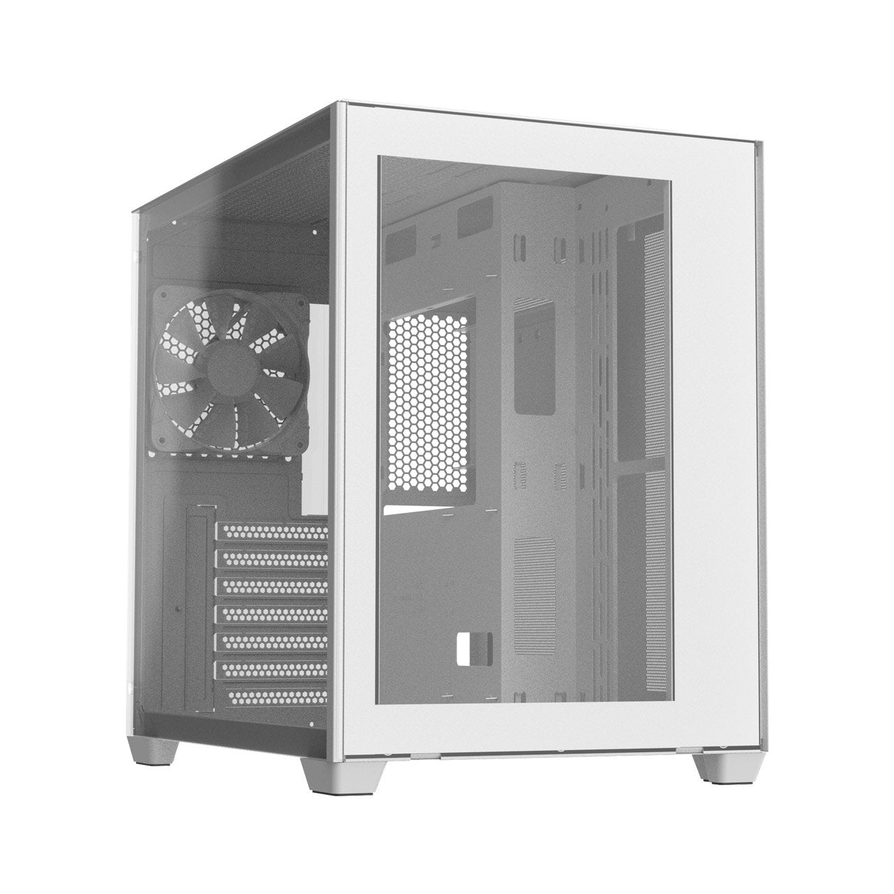 FSP CMT380W ATX Gaming Chassis - White-0