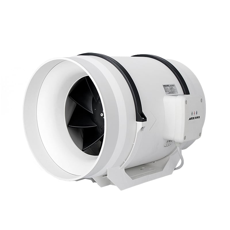 AMX 200mm Mixed Flow Industrial Inline Duct Fan-0