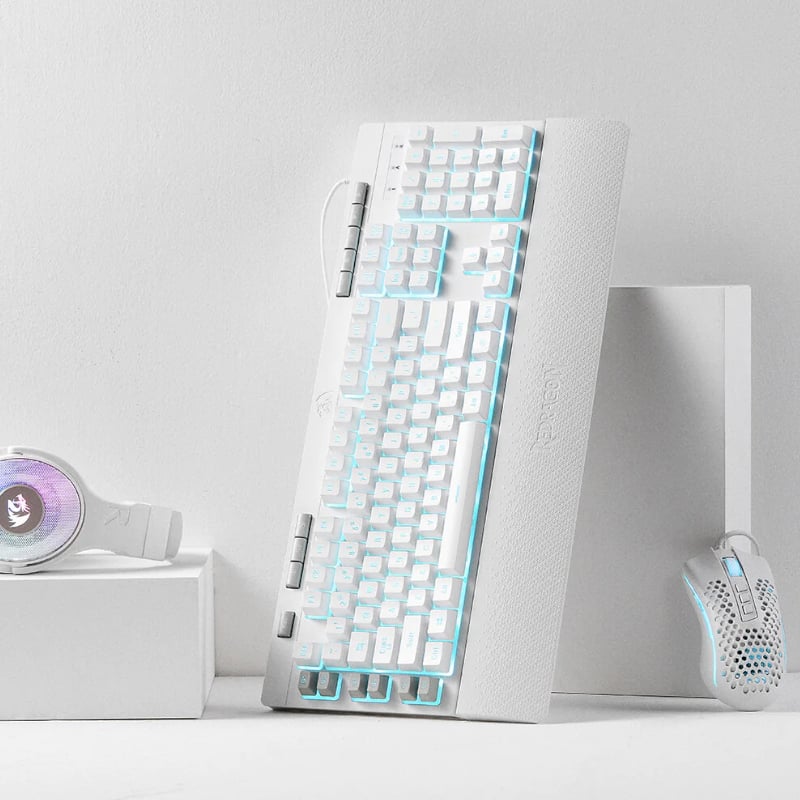 REDRAGON SHIVA Membrane Keyboard - White-4