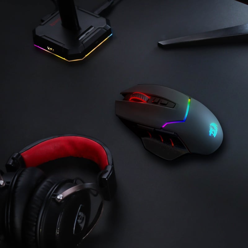 REDRAGON Mirage Pro 8000DPI RGB Wireless Gaming Mouse - Black-5
