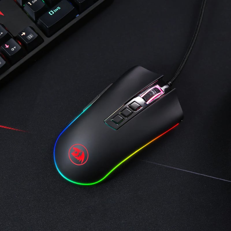 REDRAGON COBRA FPS 32000DPI RGB Gaming Mouse - Black-7