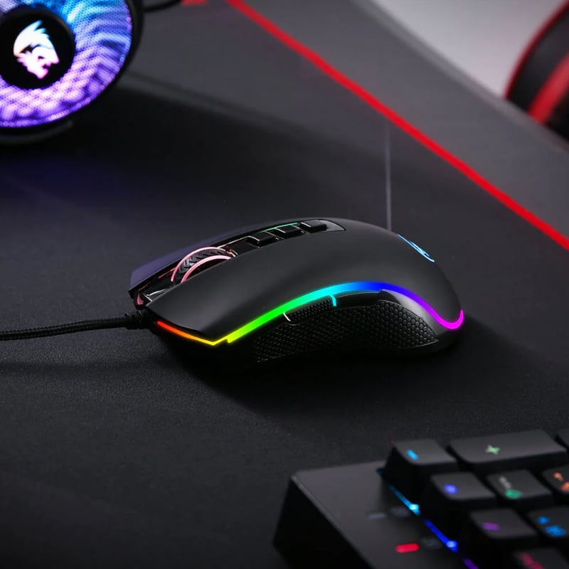 REDRAGON COBRA FPS 32000DPI RGB Gaming Mouse - Black-8
