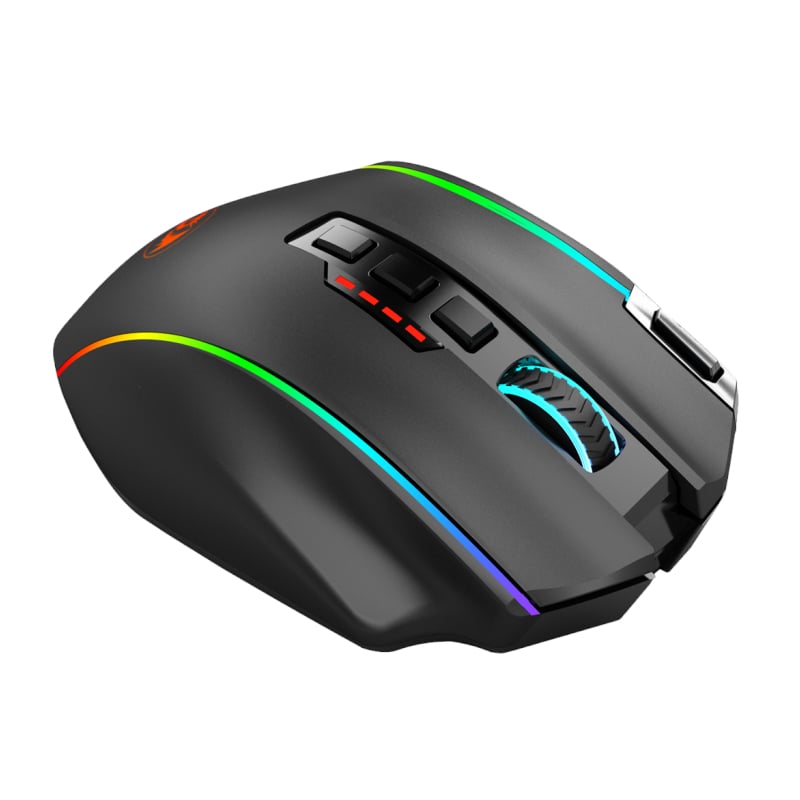 REDRAGON PERDITION PRO 16000DPI RGB Wireless MMO Ergo Gaming Mouse - Black-5
