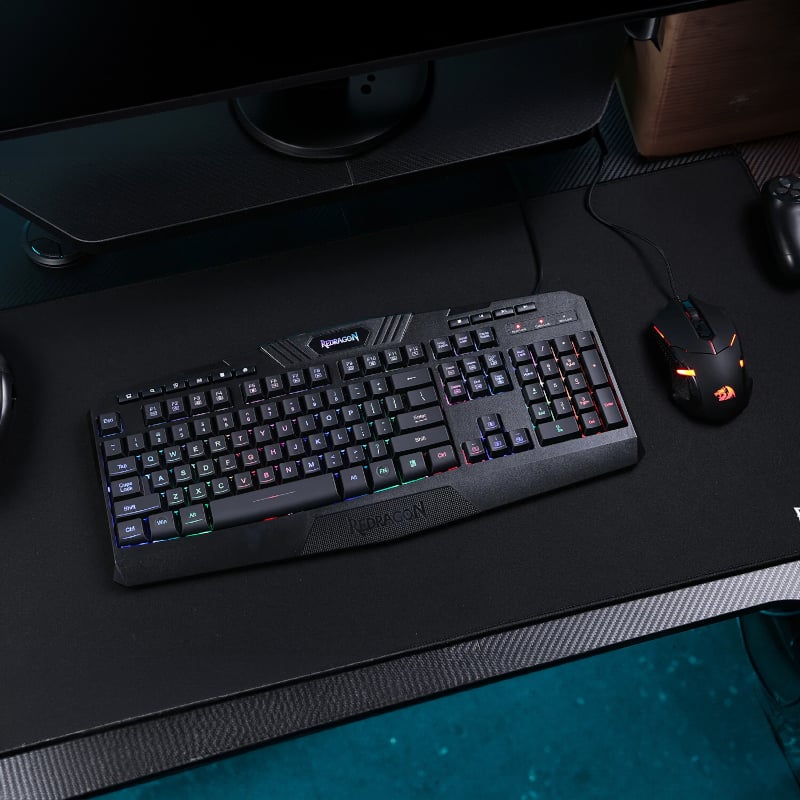 REDRAGON 2IN1 (K503A-RGB|M601) Gaming Combo 1 - Black-4