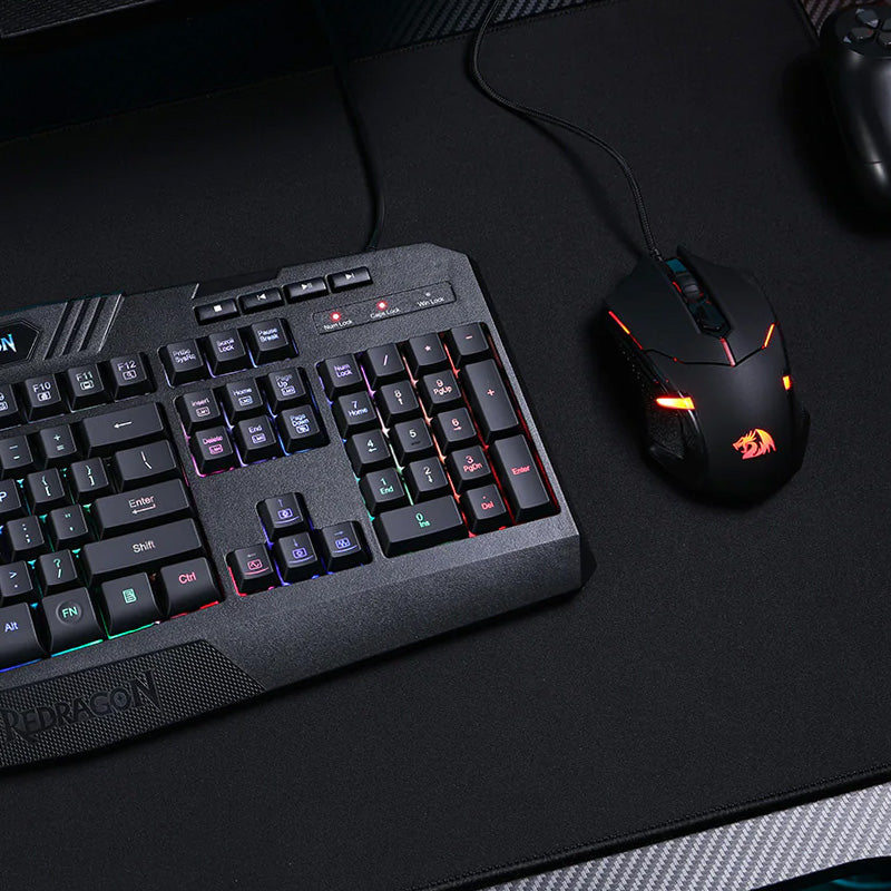 REDRAGON CENTROPHORUS 7200DPI RGB Gaming Mouse - Black-3