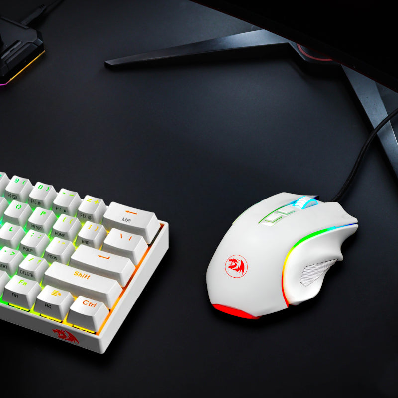 REDRAGON GRIFFIN 7200DPI Gaming Mouse - White-3