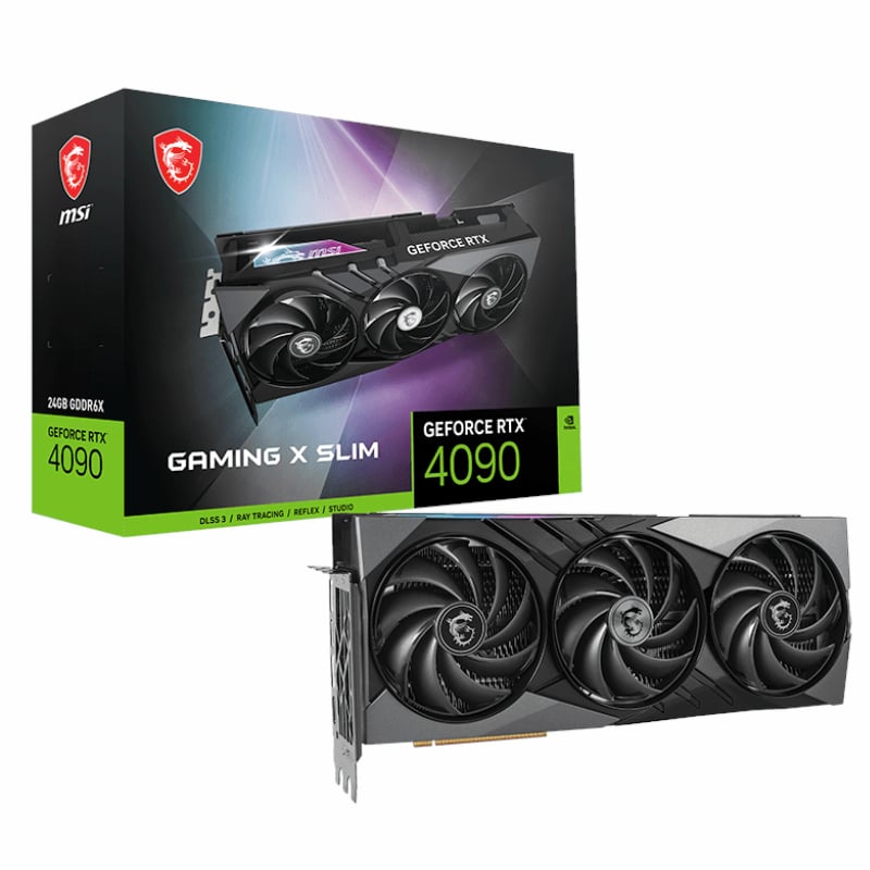 MSI Nvidia GeForce RTX 4090 Gaming X SLIM 24G GDDR6X 384-BIT Graphics Card-0
