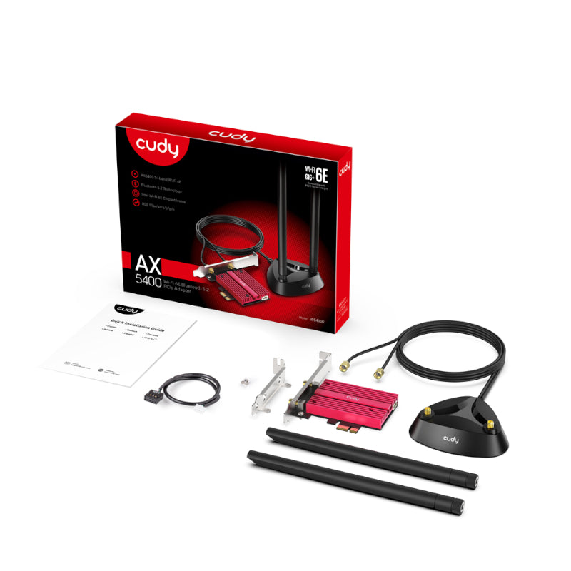 Cudy 3000Mbps WiFi 6 + BT 5.0 PCI-E Adapter-4