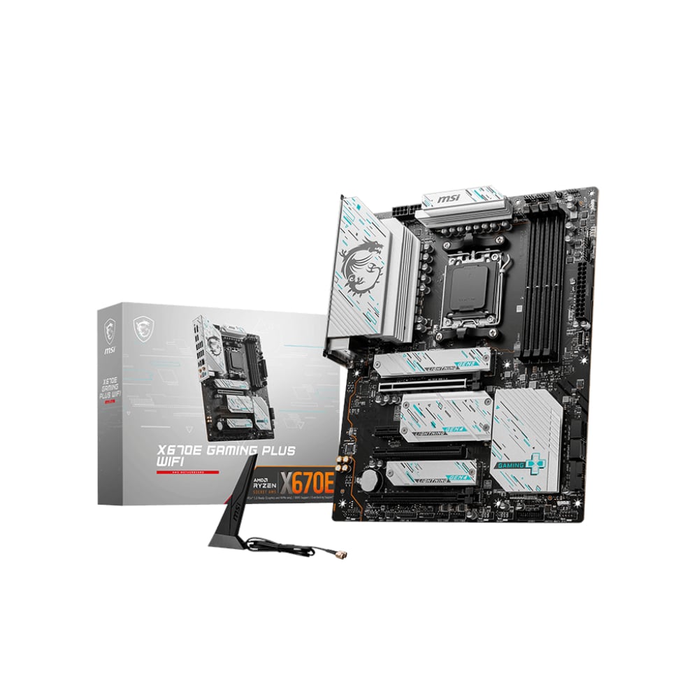 MSI X670E GAMING PLUS WIFI AMD AM5 ATX Gaming Motherboard-0