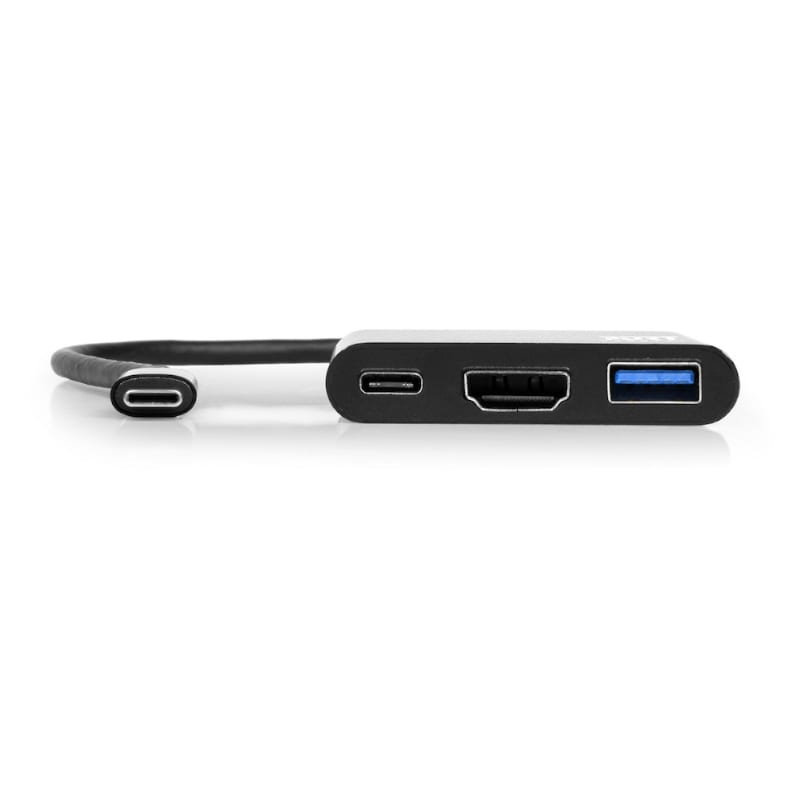 Port USB Type-C to 1 x HDMI|1 x USB3.0|1 x Type-C 60W PD Dock - Black-3