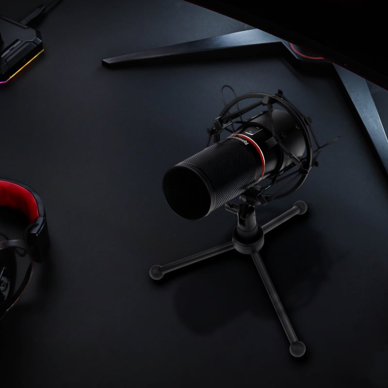 REDRAGON BLAZAR Cardioid USB Gaming Mic and Tripod - Black-4