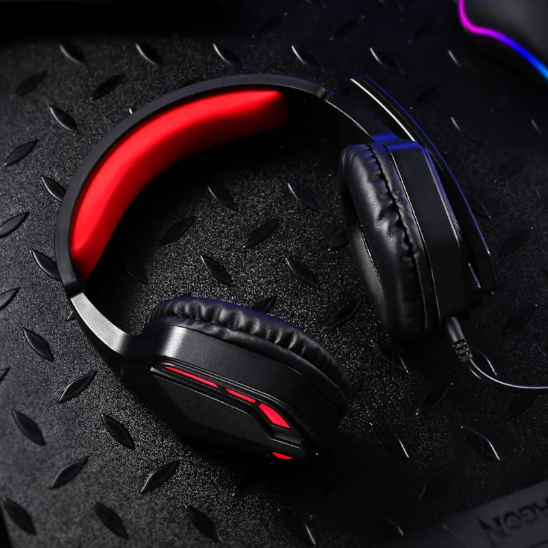 REDRAGON Over-Ear THEMIS Aux Gaming Headset - Black-6