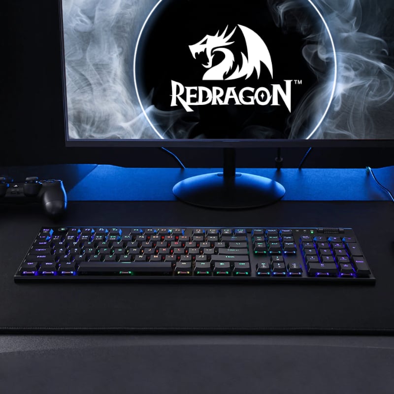 REDRAGON MECHANICAL HORUS WIRELESS GAMING KEYBOARD RED SWITCHES-4