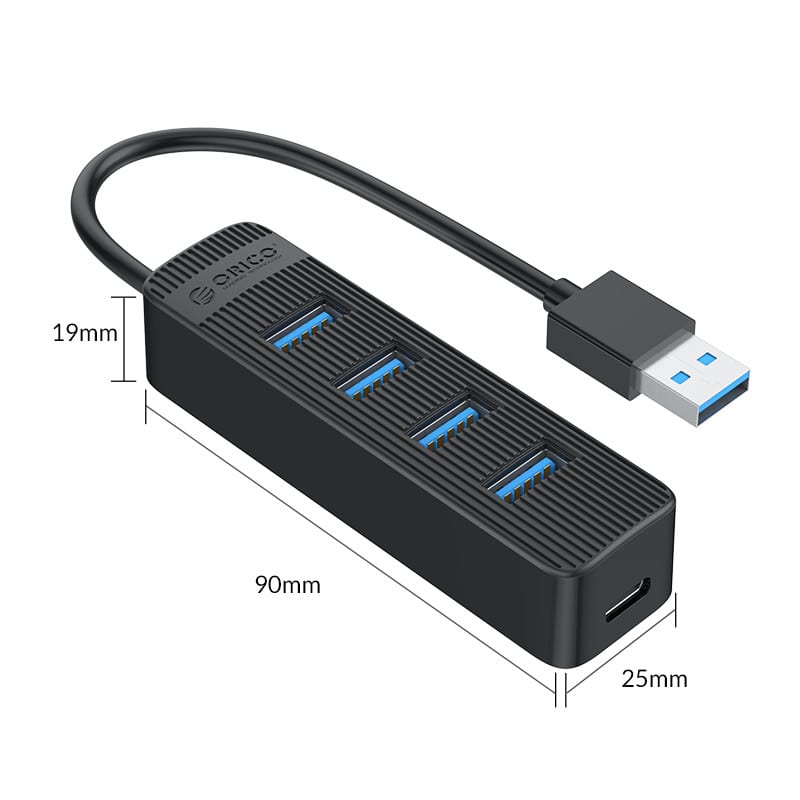 ORICO 4 Port USB Hub | 4x USB3 | Black-3
